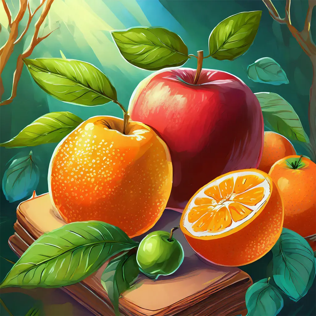 นิทานเรื่องแอปเปิ้ลกับส้ม