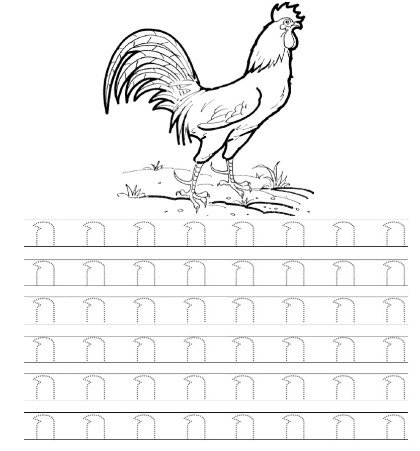 แบบคัดลายมือ ก ไก่