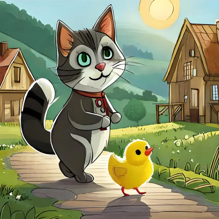 นิทานเรื่องลูกไก่กับแมว